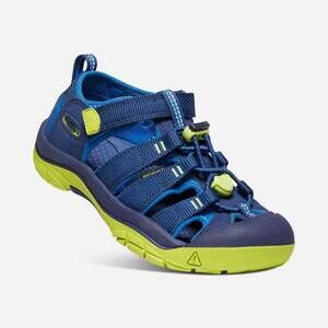 NEW KEEN boys toddler newport 2 sandal in blue depths/chartreuse